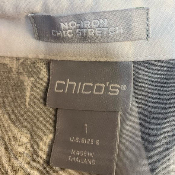 Chico’s abstract long shirt,top,tunic,.No Iron - Picture 10 of 13